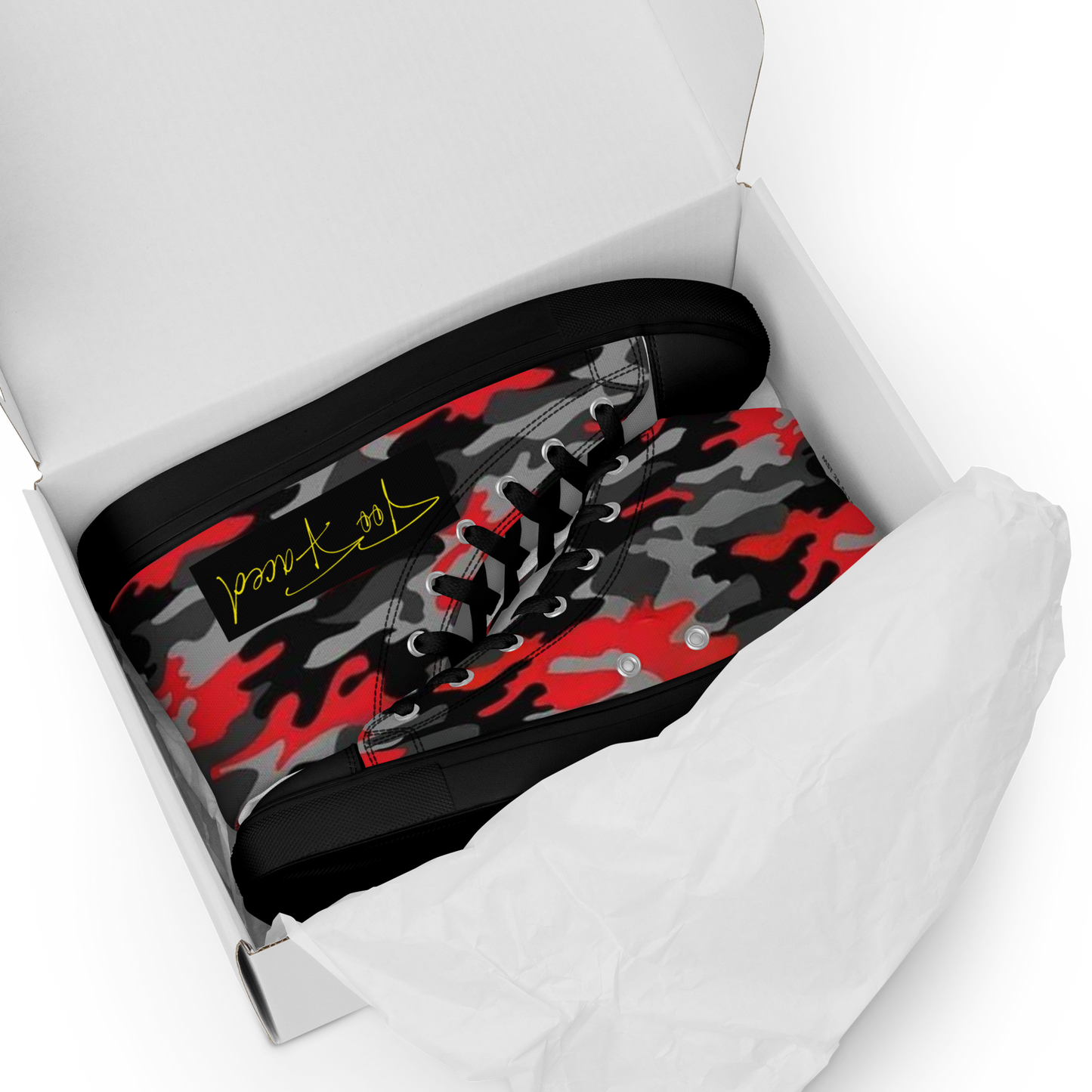 3EG Signature high top canvas shoes