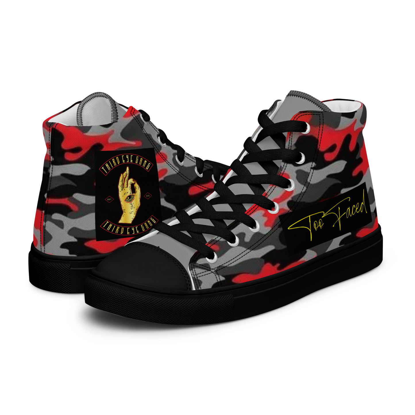 3EG Signature high top canvas shoes